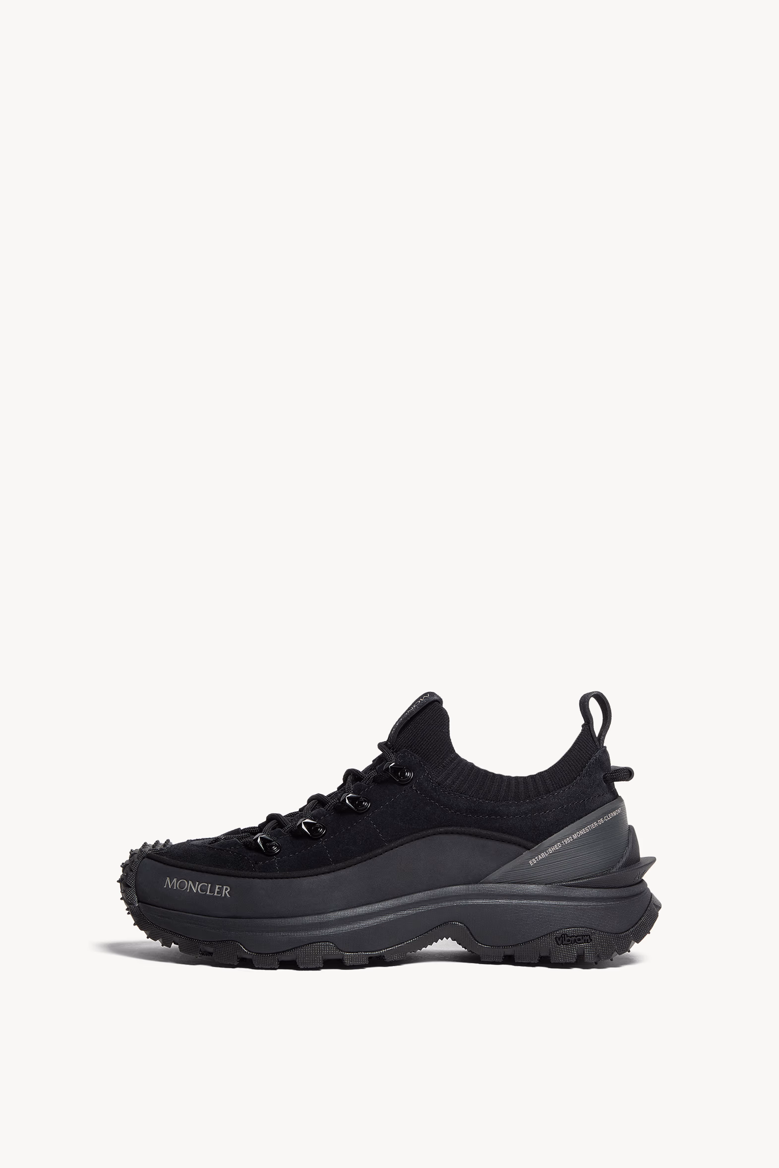 Trailgrip Lite3 Nubuck & Suede Sneakers Women Black Moncler 0